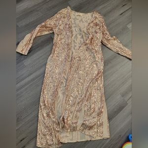 Rose gold Sequin Duster